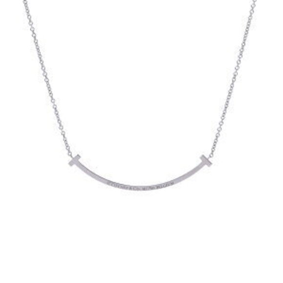 Tiffany Smile Necklace white gold diamonds - Picture 2 of 9